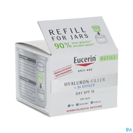 Eucerin Hyaluron-Filler 3X Effect SPF 15 Soin de Jour Peau Sèche — Recharge 50 mL