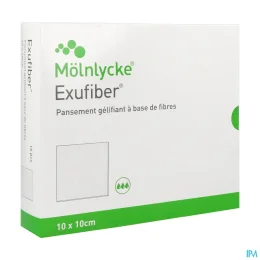 Exufiber Pansements 10X10CM