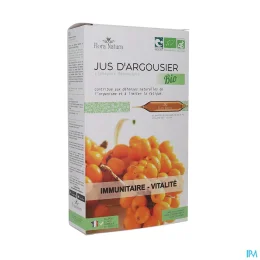 Flora Natura Argousier Bio Immunitaire et vitalité 20 ampoules
