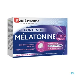 Forté Nuit Mélatonine 1900 Flash — 30 Comprimés Orodispersibles