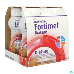 FORTIMEL DIACARE Chocolat - 4 Bouteilles de 200ml
