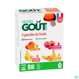 Good Goût 4 gourdes de Fruits Bébé