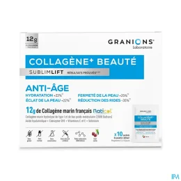 Granions Collagène+ Beauté Sublimlift — 10 Sachets - Goût Cerise