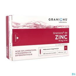 Granions de zinc