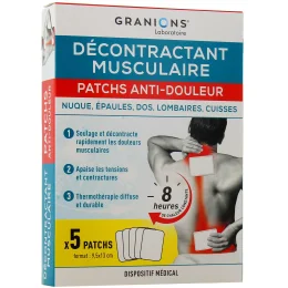 Granions Décontractant Musculaire Patchs Anti-Douleur