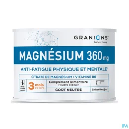 Granions Magnésium 360mg Anti-Fatigue Physique et Mentale