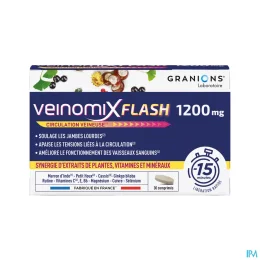 Granions Veinomix Flash 1200 mg Circulation Veineuse