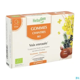 Herbalgem Gommes Chantres Bio Voix Enrouée