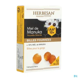 Herbesan Billes pour la Gorge Fourrées au Miel de Manuka