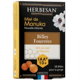 Herbesan Billes pour la Gorge Fourrées au Miel de Manuka