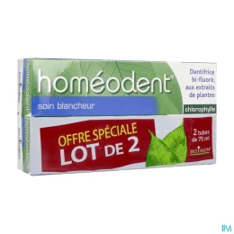 Homeodent Dentifrice Blancheur — 2 x 75 mL
