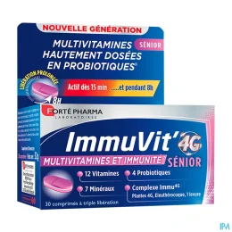 Immuvit'4G Sénior 30 Comprimés