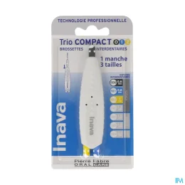 Inava Brossettes Interdentaires Trio Compact — Tailles 0/1/2