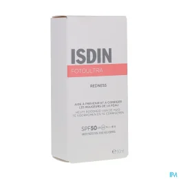 ISDIN FOTOULTRA REDNESS Creme Solaire Anti Rougeurs SPF50 - 50ml