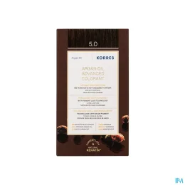 KORRES Huile d'argan Coloration Permanente 5.0 Châtain Clair