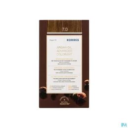 KORRES Huile d'argan Coloration Permanente BLOND 7.0