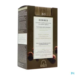 KORRES Huile d'argan Coloration Permanente BLOND CLAIR 8.0