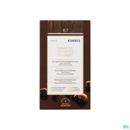 KORRES Huile d'argan Coloration Permanente BLOND FONCÉ MARRON 6.7