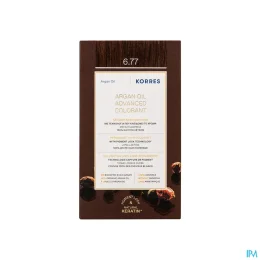 KORRES Huile d'argan Coloration Permanente BLOND FONCÉ MARRON INTENSE 6.77