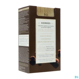 KORRES Huile d'argan Coloration Permanente BLOND TRÈS CLAIR 9.0