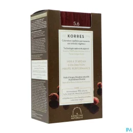 KORRES Huile d'argan Coloration Permanente CHÂTAIN CLAIR MAGENTA 5.6