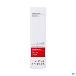 Korres Rose Sauvage Crème Coussin Contour Yeux Eclat 15ml