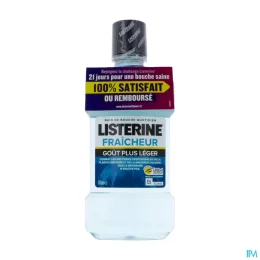 Listerine Bain de Bouche Fraîcheur Goût Plus Léger