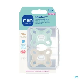 MAM Comfort Sucettes Silicone 0 Mois et +