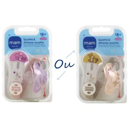 MAM Kit Sucette Anatomique & Attache-Sucette +18 mois