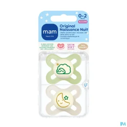 MAM Original Naissance Nuit Sucette 0-2 Mois