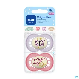 MAM Original Nuit Sucette Silicone 18 mois et +