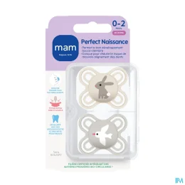 MAM Perfect Naissance Sucettes Silicone 0-2 mois