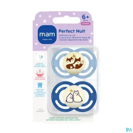 MAM Perfect Nuit Sucettes Silicone 6 mois et +
