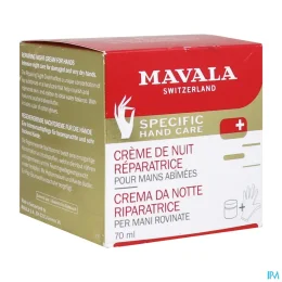 Mavala Crème de Nuit Réparatrice Mains Abîmées
