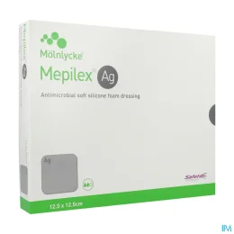 Mepilex Ag Pansements 12,5CMX12,5CM