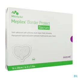 Mepilex Bord Protection Sacrum 16X20CM10