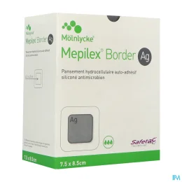 Mepilex Border Ag PANS7,5X8,5CM.16