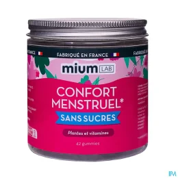 Mium Lab Confort Menstruel Gummies sans sucres