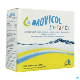 MOVICOL 3350 Norine Enfants Poudre - 20 sachets