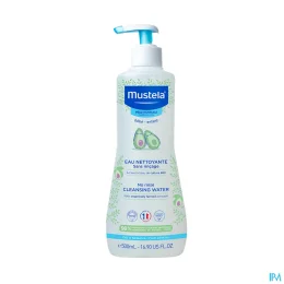 Mustela Eau nettoyante sans rinçage à l'avocat — Flacon-Pompe 500 mL