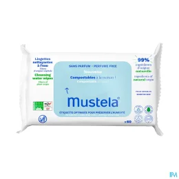 Mustela Lingettes Nettoyantes à l'Eau