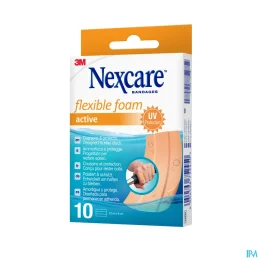 Nexcare Active Bandes 10cmx6cm Pre Decoupees x10