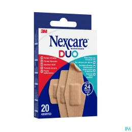 Nexcare Assortiments de Pansements Duo Tenue 24h x20