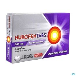 NurofenTabs Ibuprofène 200 mg