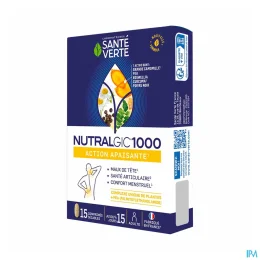 Nutralgic 1000 Action Apaisante — Sante Verte Nutralgic Action Apaisante 1000 15 Comprimés