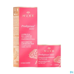 Nuxe Prodigieuse Boost La Crème Eclat multi-correction 40ml & Baume-Huile Récupérateur Nuit offert
