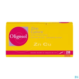 Oligosol Zinc Cuivre