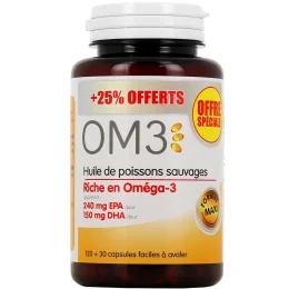 OM3 Huile de Poissons Sauvages Oméga 3