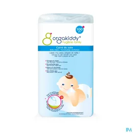 Orgakiddy Carrés de Soin Non Tissés x100