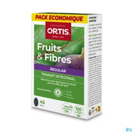 Ortis Fruits & Fibres Regular Transit Intestinal Comprimés — 45 Comprimés